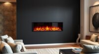 top modern electric fireplace options
