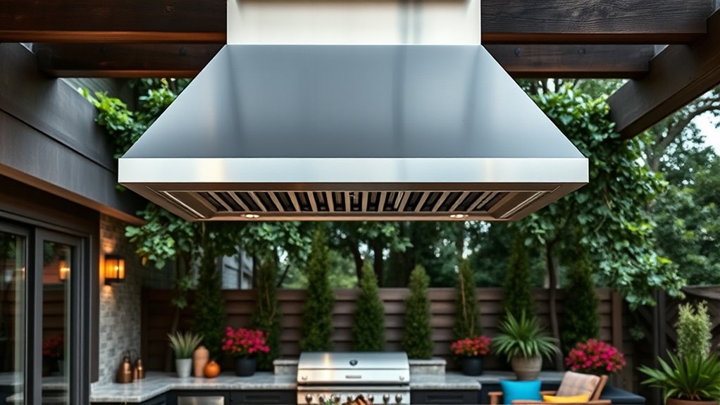 top patio outdoor range hoods