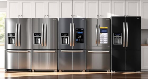 top side by side refrigerators