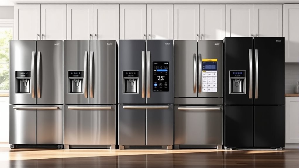 top side by side refrigerators