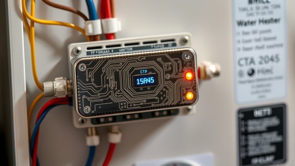 water heater communication module