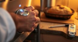 adjusting oven temperature settings