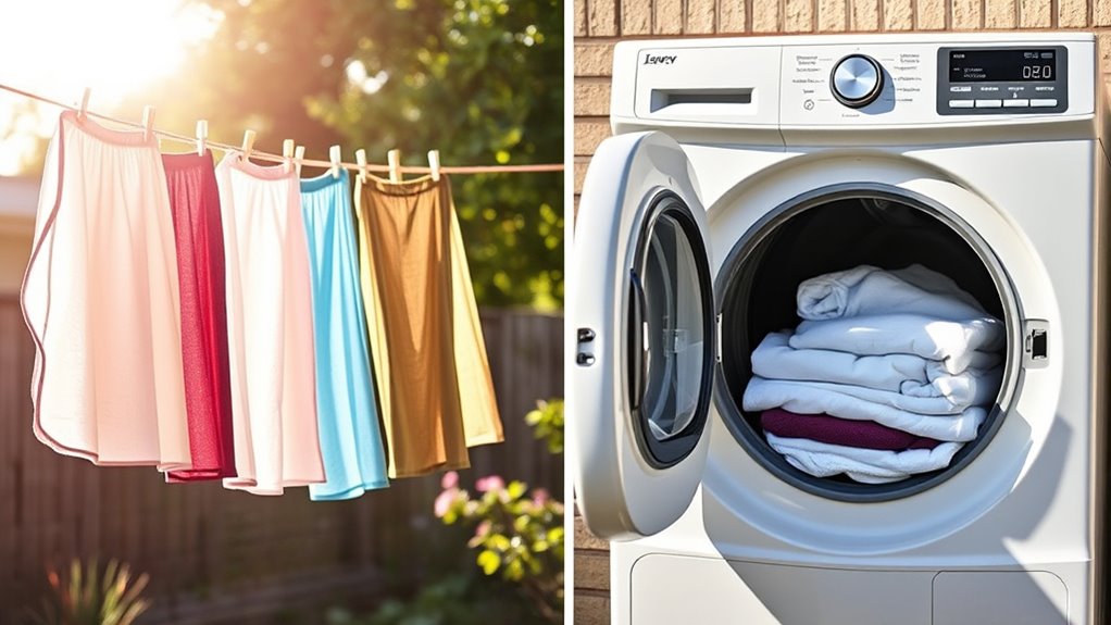 air drying versus machine drying