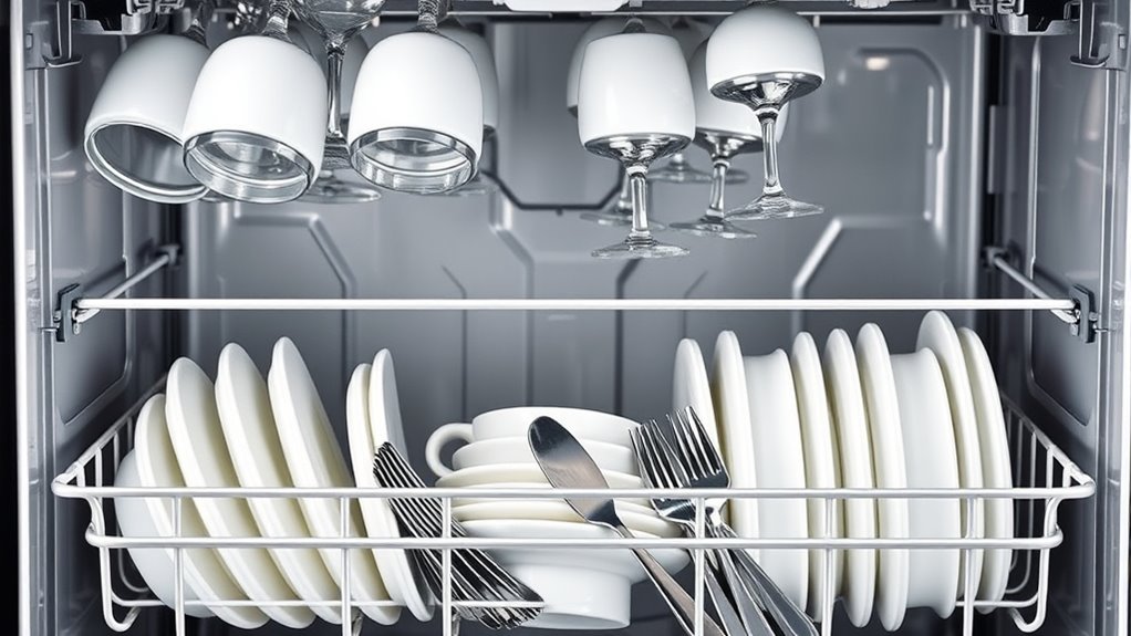 arrange dishes correctly efficiently