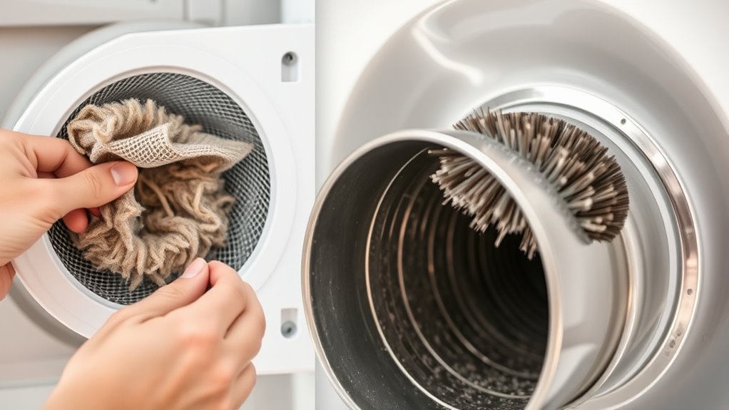 clean lint trap regularly