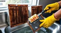 clean range hood filters