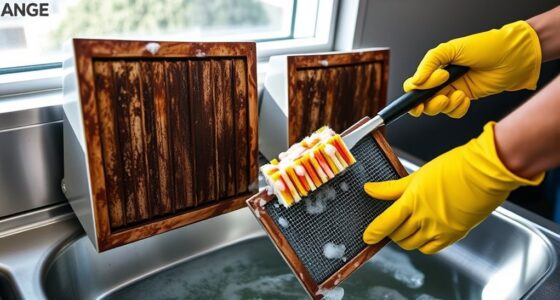 clean range hood filters