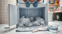 defrost and clean freezer