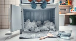 defrost and clean freezer