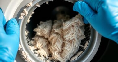 dryer lint trap cleaning