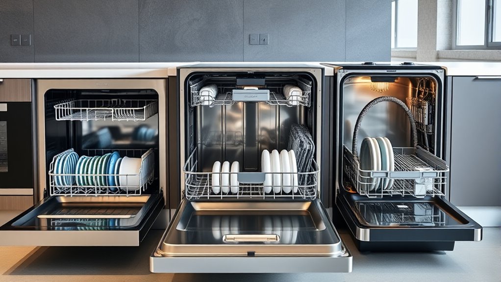 energy efficient quiet dishwasher options