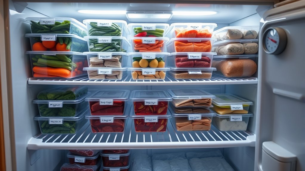 freezer organization reduces food waste