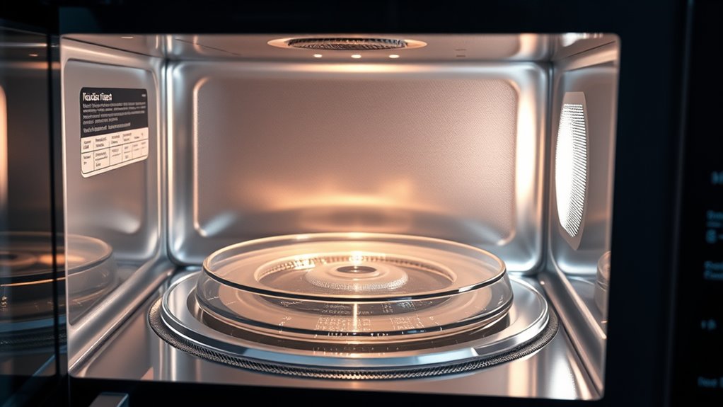 microwave radiation heats food