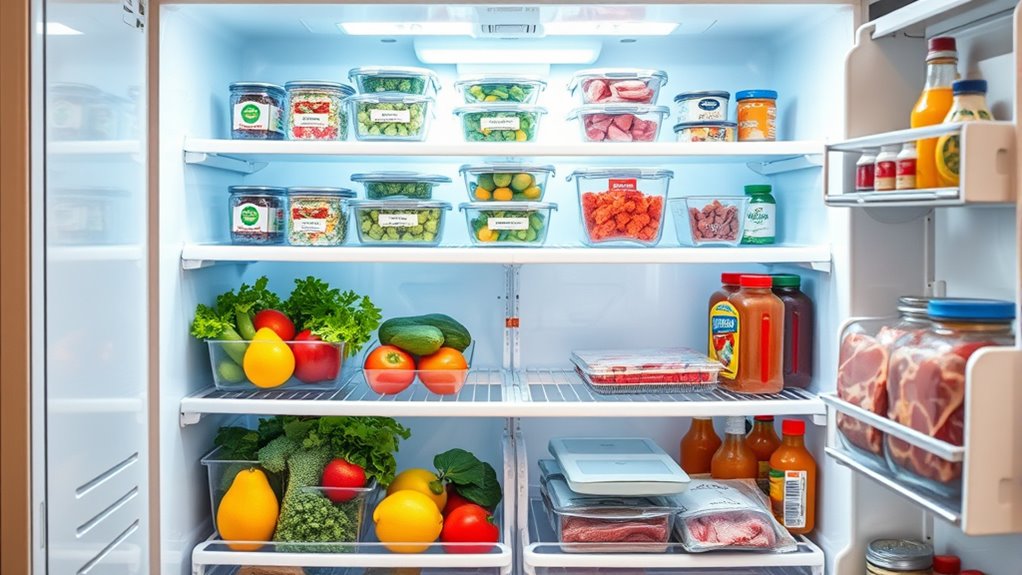 organized fridge fresher food