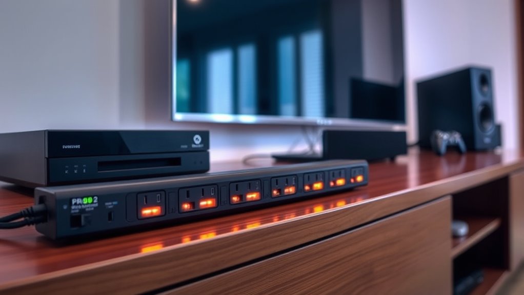 protect appliances with surge protectors