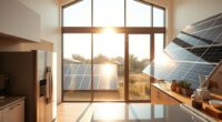 solar energy powers home appliances