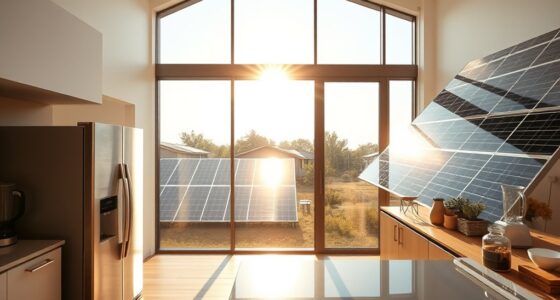 solar energy powers home appliances
