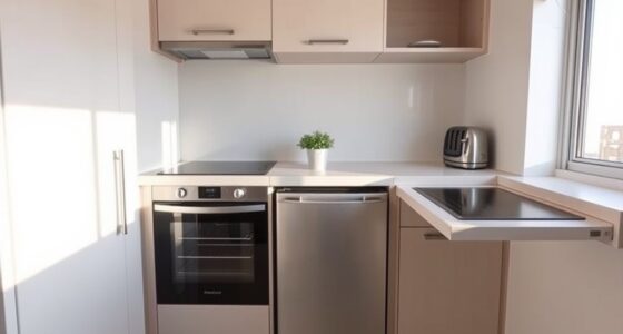 space efficient kitchen setup