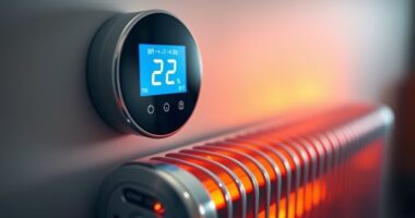 thermostats regulate electric heaters