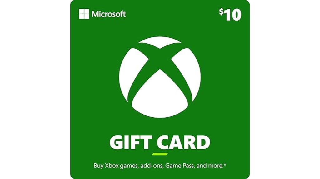 10 digital xbox gift