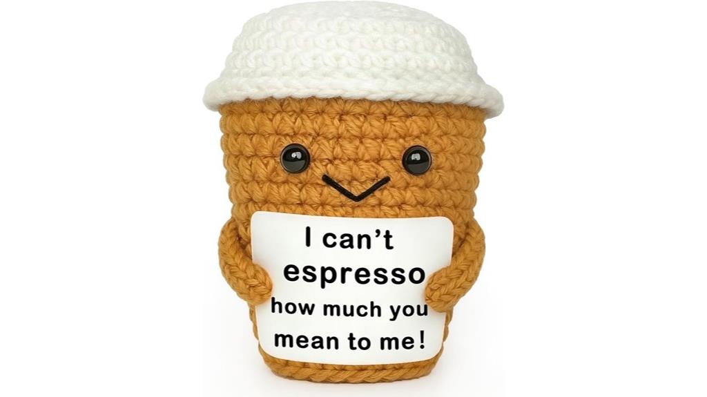 coffee enthusiast crochet decor