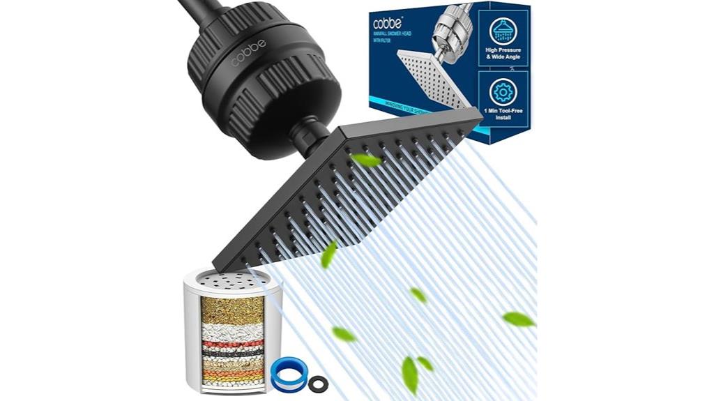 high pressure filtered showerhead
