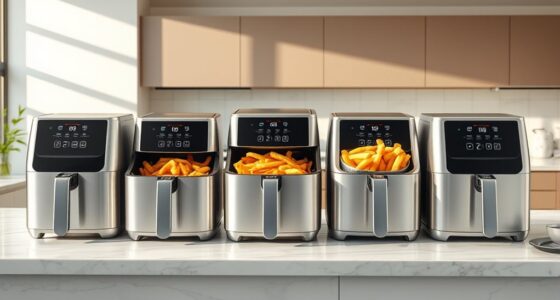 large efficient family air fryers