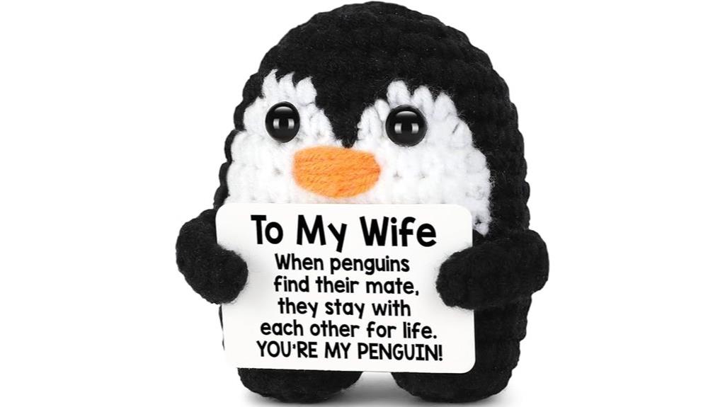 romantic penguin decor gift
