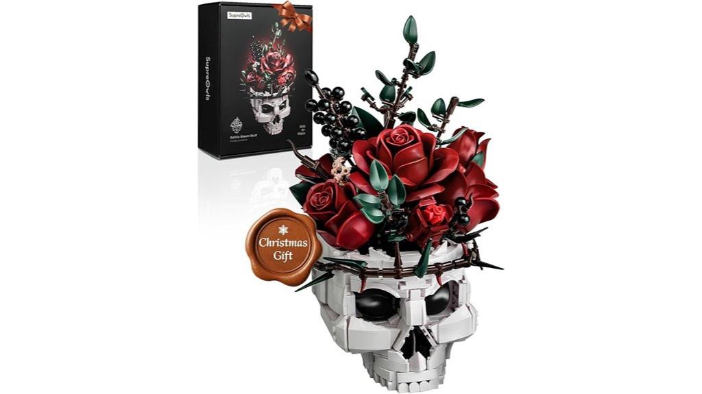 skull roses building set