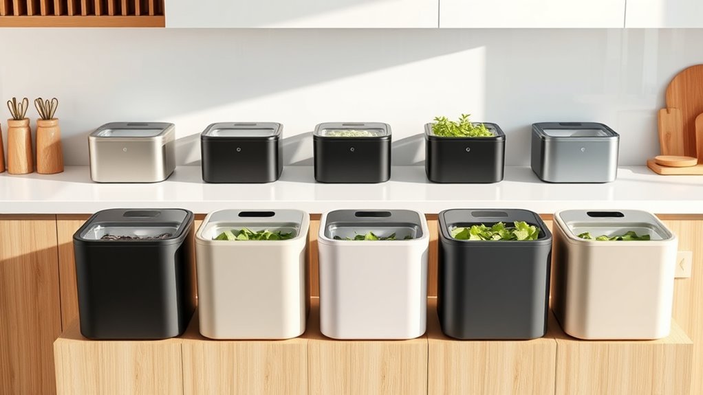 top electric kitchen compost bins