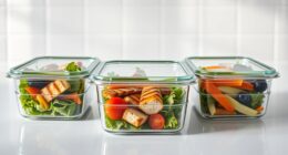 top glass food storage