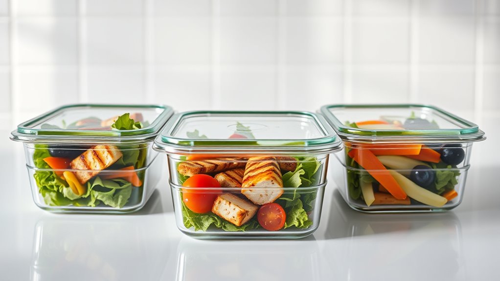 top glass food storage