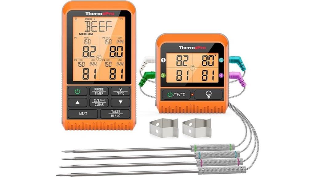 wireless four probe thermometer