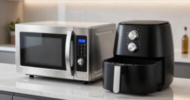 compare microwave and air fryer