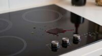 food spill preventing cooktop ignition