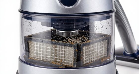 incorrect filter causes suction loss