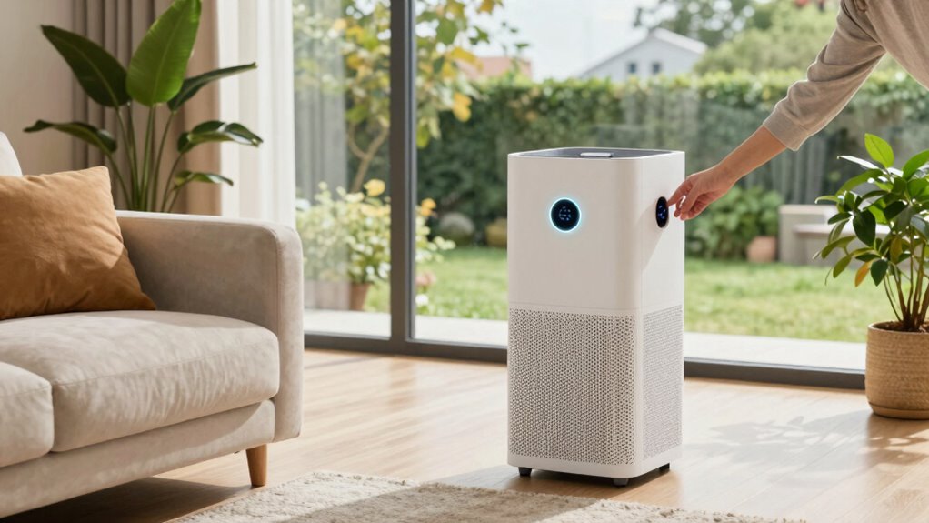 hepa filter room size