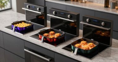 top air fry induction ranges
