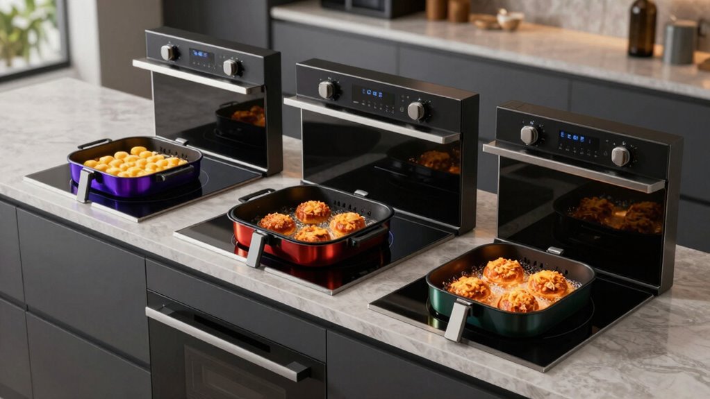 top air fry induction ranges