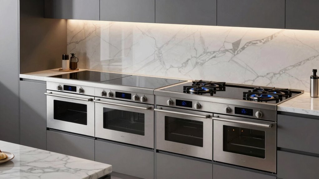 top double oven induction ranges