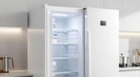 top frost free upright freezers