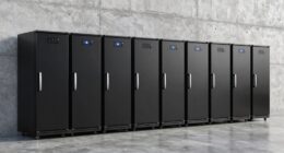 top garage upright freezers