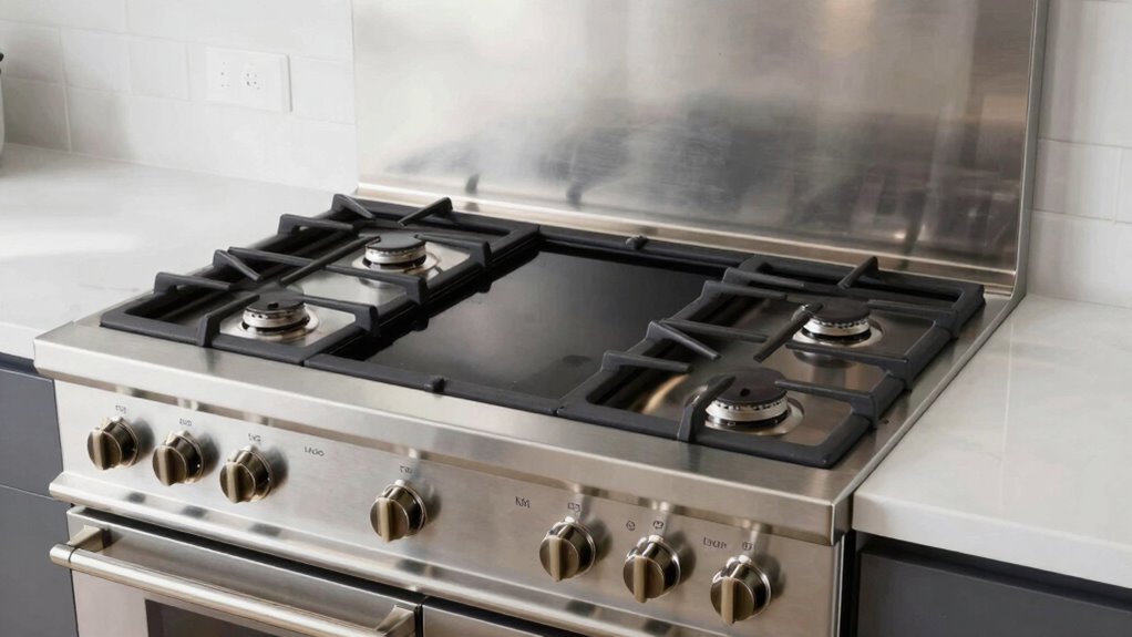 top gas ranges with griddles