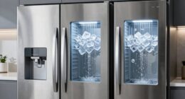 top side by side fridges