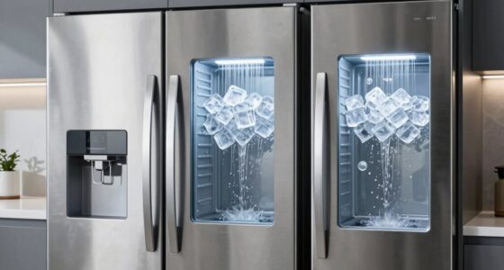 top side by side fridges