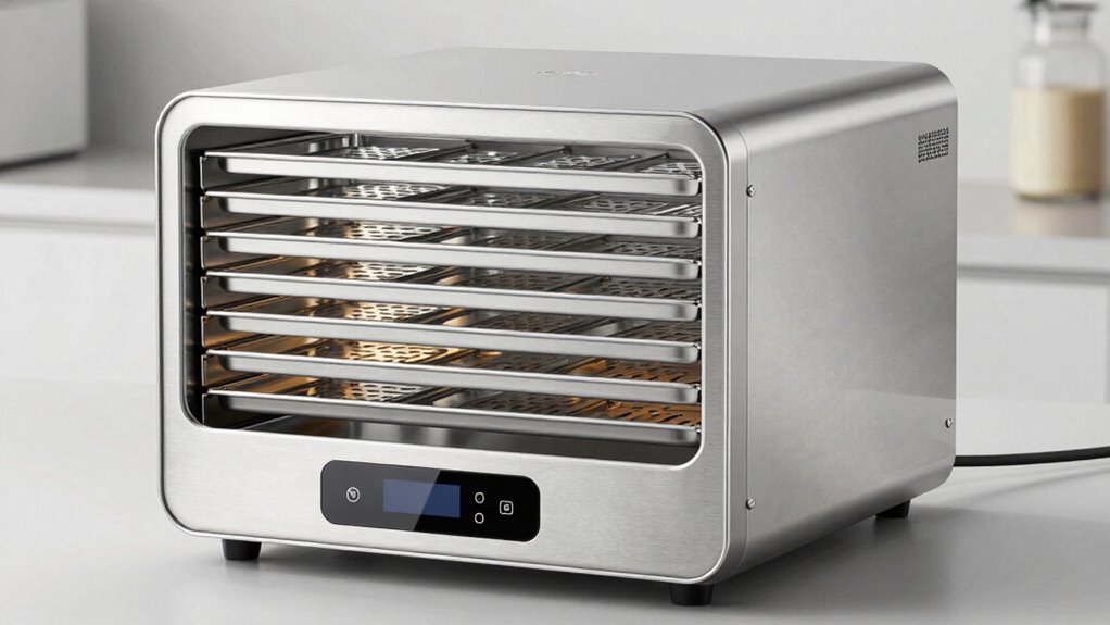 top stainless steel dehydrator