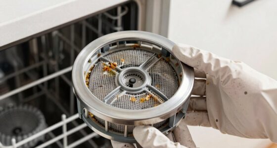 clean dishwasher filter thoroughly