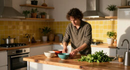 A Couple Gave Their Tiny Rental's Cold Kitchen a Major Makeover