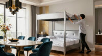 A Murphy Bed Turned A Dining Room Into An Art Deco Multi-Functional Space