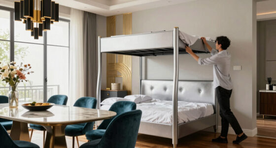 A Murphy Bed Turned A Dining Room Into An Art Deco Multi-Functional Space